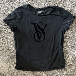 Victoria's Secret Black Logo Tee